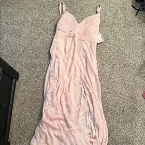 Birdy Grey Blush Pink Maxi Dress